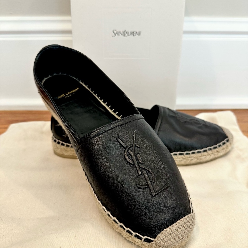 Saint Laurent Black Espadrilles